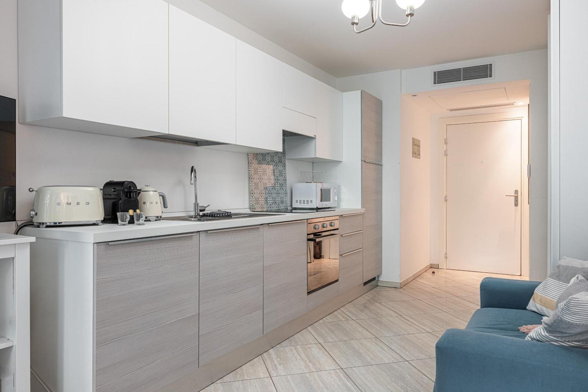 Studio Centre Terrasse Climatisation 50M Plage Ментона Екстериор снимка