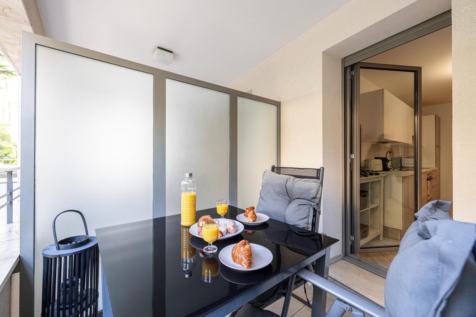 Studio Centre Terrasse Climatisation 50M Plage Ментона Екстериор снимка