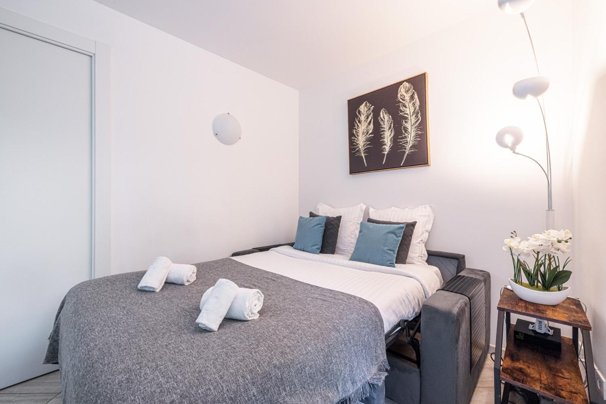 Studio Centre Terrasse Climatisation 50M Plage Ментона Екстериор снимка