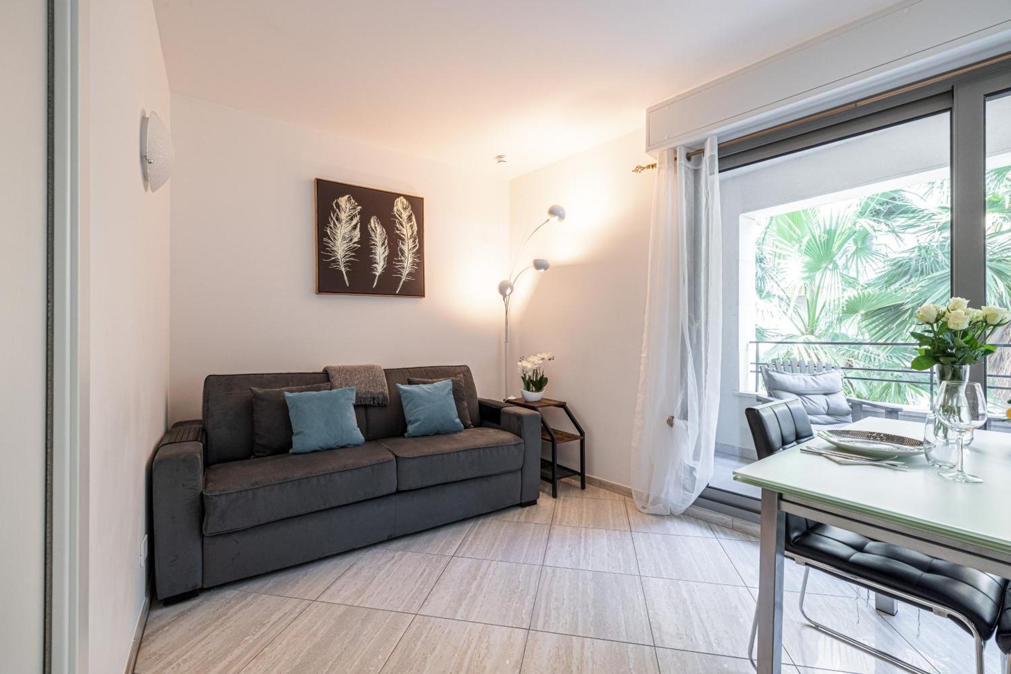 Studio Centre Terrasse Climatisation 50M Plage Ментона Екстериор снимка