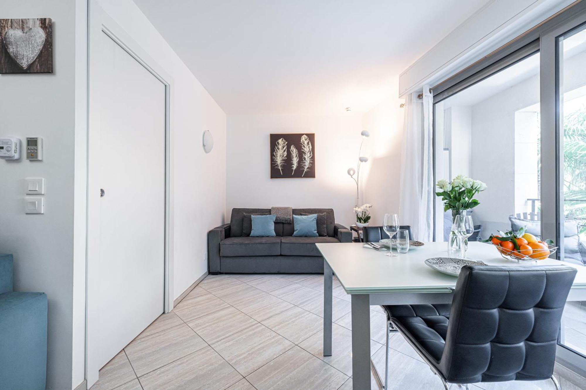Studio Centre Terrasse Climatisation 50M Plage Ментона Екстериор снимка